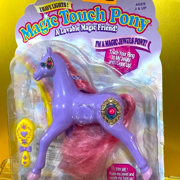 MAGIC TOUCH PONY VTG 1996 JEWELS PONY SHANNON JEWELS LIGHT UP & BLINK WORKS! - Picture 4 of 16